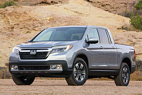 Honda a relancé son pick-up intermédiaire Ridgeline en 2017 - Photo de HONDA