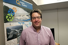 Stéphane Jean, chef de chantier à la direction principale - Projets de Production du chantier la Romaine-4. Photo de Hydro-Québec