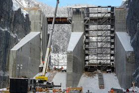 Chantier de la Romaine - Photo d'Hydro-Québec