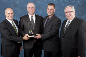 De gauche à droite, Jacques Laflamme, Pierre Chrétien et Jonatan Mercier.