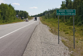 Route 117 en Abitibi – Photo d'Axel Drainville – Flickr - CC BY-NC 2.0