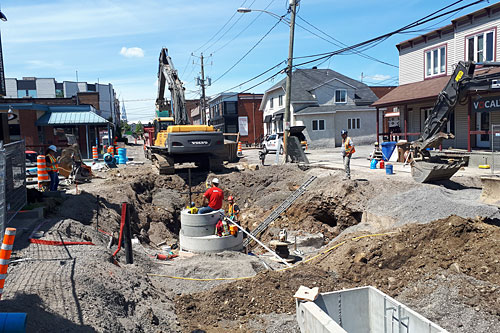 La rue Turgeon entreprend une cure de rajeunissement. Image : Groupe Rousseau Lefebvre.