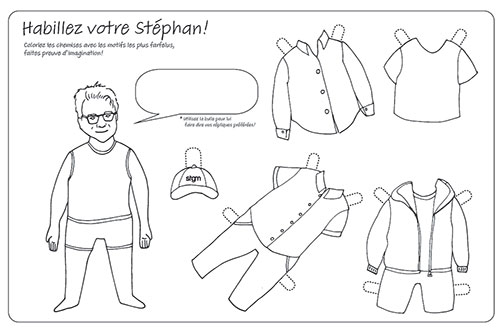 Stephan Langevin, concepteur principal chez STGM, que les enfants pourront désormais colorier