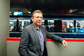Philippe Schnobb, président du conseil d'administration de la Société de transport de Montréal (STM). Photo de Catherine Legault