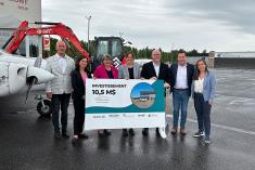 Pelletée de terre pour l’Aéroport Roland-Désourdy. Crédit : Ville de Bromont