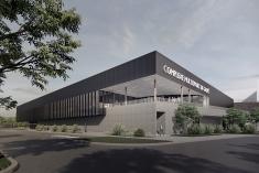 Gaspé dévoile les plans préliminaires de son futur aréna. Crédit : ABCP Architecture