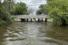 Modernisation des ouvrages de la rivière La Guerre. Crédit : MRC du Haut-Saint-Laurent