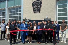 Sainte-Marie inaugure sa nouvelle caserne de pompiers. Crédit : Ville de Sainte-Marie 