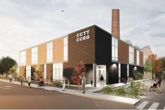 Construction d'un pavillon de recherche en gérontologie à Drummondville. Crédit : ministère de l’Économie, de l’Innovation et de l’Énergie du Québec