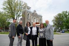 Une ancienne église reconvertie en logements adaptés. Crédit : SHQ
