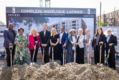 Mise en chantier du Complexe Angélique-Latimer. Crédit : Éric Carrière