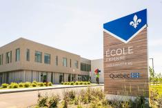L'école des Canotiers officiellement inaugurée aux Cèdres. Crédit : Josiane Farand – L’Art de capter