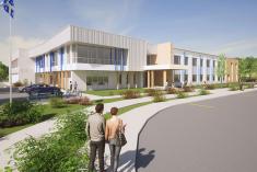 Le projet de construction d’une nouvelle école primaire à Farnham va de l’avant. Crédit : Centre de services scolaire du Val-des-Cerfs 