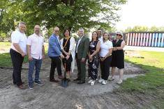 Une nouvelle école primaire prend forme dans le secteur La Baie à Salaberry-de-Valleyfield. Crédit : CSSVT