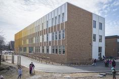 Inauguration de l’école Rabeau agrandie à Saint-Lambert. Crédit : Centre de services scolaire Marie-Victorin