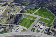 Un écoquartier sera développé près du centre-ville de Gaspé. Crédit : Gestion Bourgade