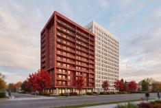 Un immeuble de bureaux converti en logements abordables à Québec. Crédit : BMD architectes