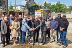 Début du chantier du projet des Habitations de Mont-Laurier. Crédit : Ville de Mont-Laurier