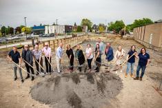 Construction de 35 logements abordables à Varennes. Crédit : MRC de Marguerite-D’Youville