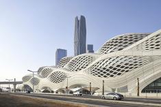 Une station grandiose pour le plus long système de transport sans conducteur au monde. Crédit : Hufton + Crow