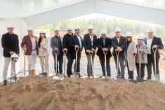 Coup d’envoi d’un projet immobilier à Sainte-Agathe-des-Monts. Crédit : Campus Habitations