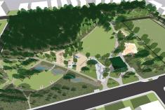 Un plan directeur pour le réaménagement du parc Mackenzie-King. Crédit : Arrondissement de Côte-des-Neiges – Notre-Dame-de-Grâce