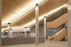 Le nouveau pavillon d'accueil de l'Oratoire Saint-Joseph a obtenu la Mention Association béton Québec (ABQ). Crédit : Adrien Williams