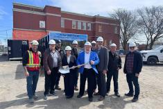 Saint-Hyacinthe : lancement des travaux de la Place Dessaulles. Crédit : Ville de Saint-Hyacinthe