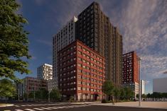 Un chantier de 210 logements abordables progresse sur l’avenue De Lorimier. Crédit : SHQ
