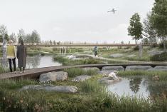Lancement de la phase 4 - Littoral Est de la promenade Samuel-De Champlain. Crédit : Atelier L’Abri, Écoterritoire, Ghost, Le Picbois