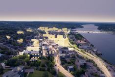 Saguenay dévoile sa vision 2024-2040 pour le centre-ville. Crédit : Ville de Saguenay