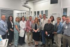 Travaux complétés pour la nouvelle urgence de l'Hôpital de Sainte-Anne-des-Monts. Crédit : Cabinet du ministre de la Santé