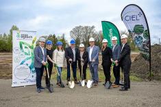 Zone Agtech : première pelletée de terre du Complexe d’innovation en agrosciences et agritechnologies. Crédit : Zone Agtech