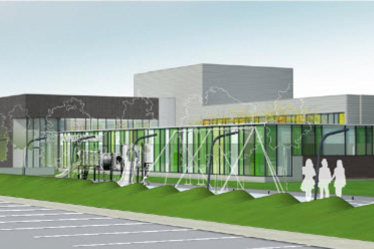 Futur Centre aquatique Clément-Jetté. Crédit : Thibodeau, Poirier, Fontaine