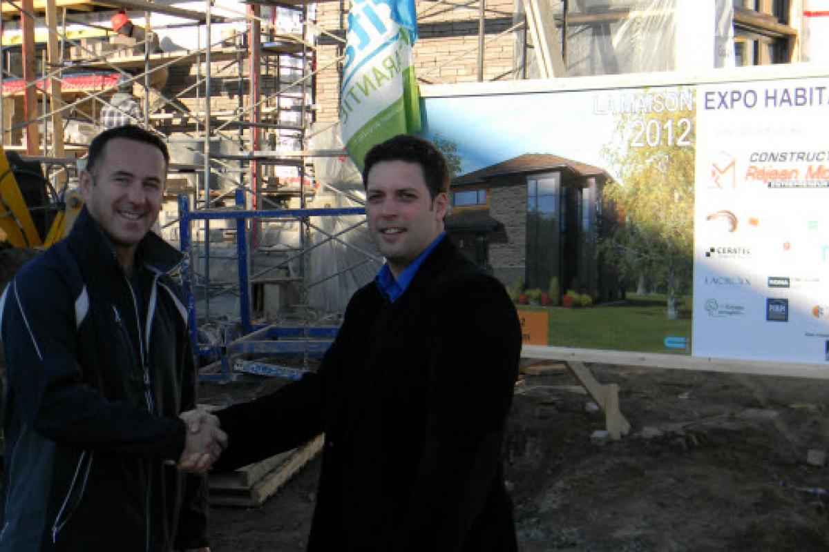 La construction de la Maison EXPO habitat 2012 est bien amorcée !