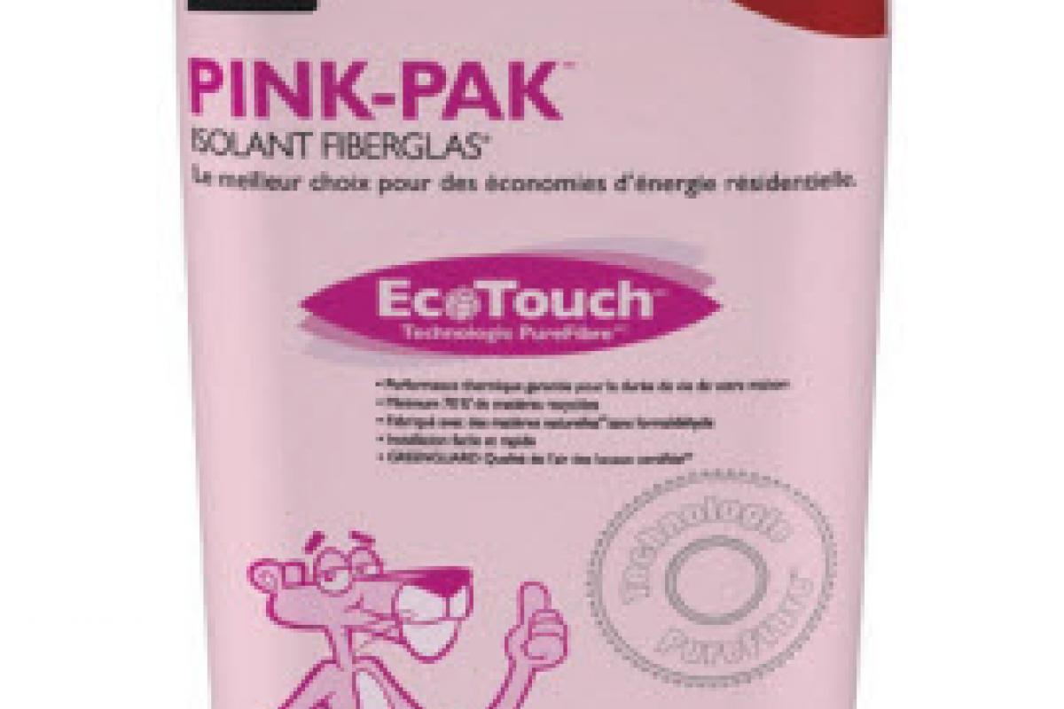 Isolant Rose Fiberglas EcoTouch de Owens Corning