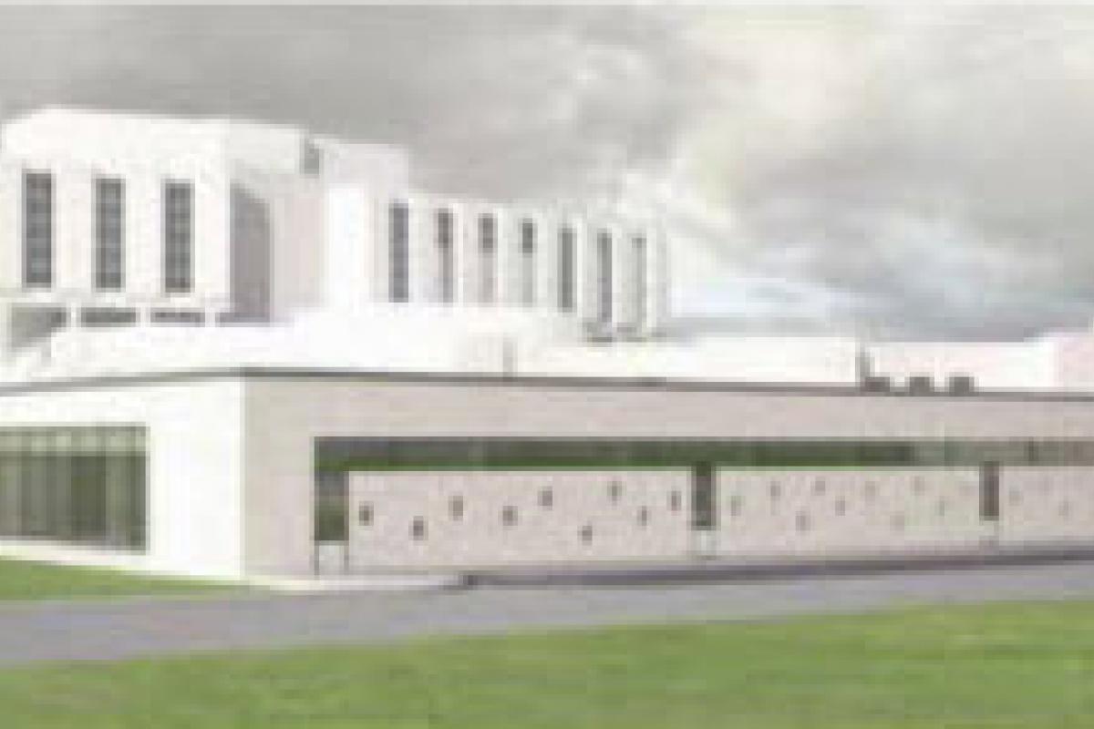 Maquette de la future Unité de médecine familiale de la Cité-de-la-Santé à Laval