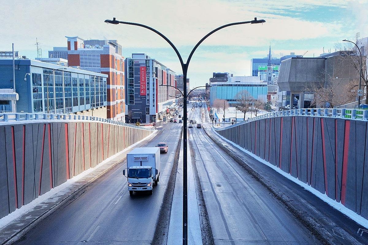 Le projet de Réfection du passage inférieur Berri-Sherbrooke, à Montréal - Image : ACI / Ville de Montréal