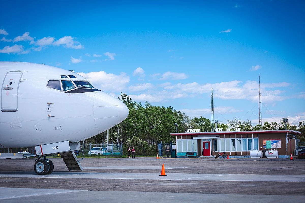 Un chantier de 8 M$ pour l’aéroport de Rivière-du-Loup. Crédit : Ville de Rivière-du-Loup 