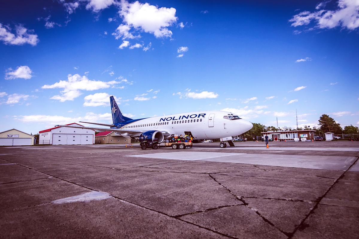 Travaux de réfection à l’aéroport de Rivière-du-Loup. Crédit : Une courtoisie de la Ville de Rivière-du-Loup