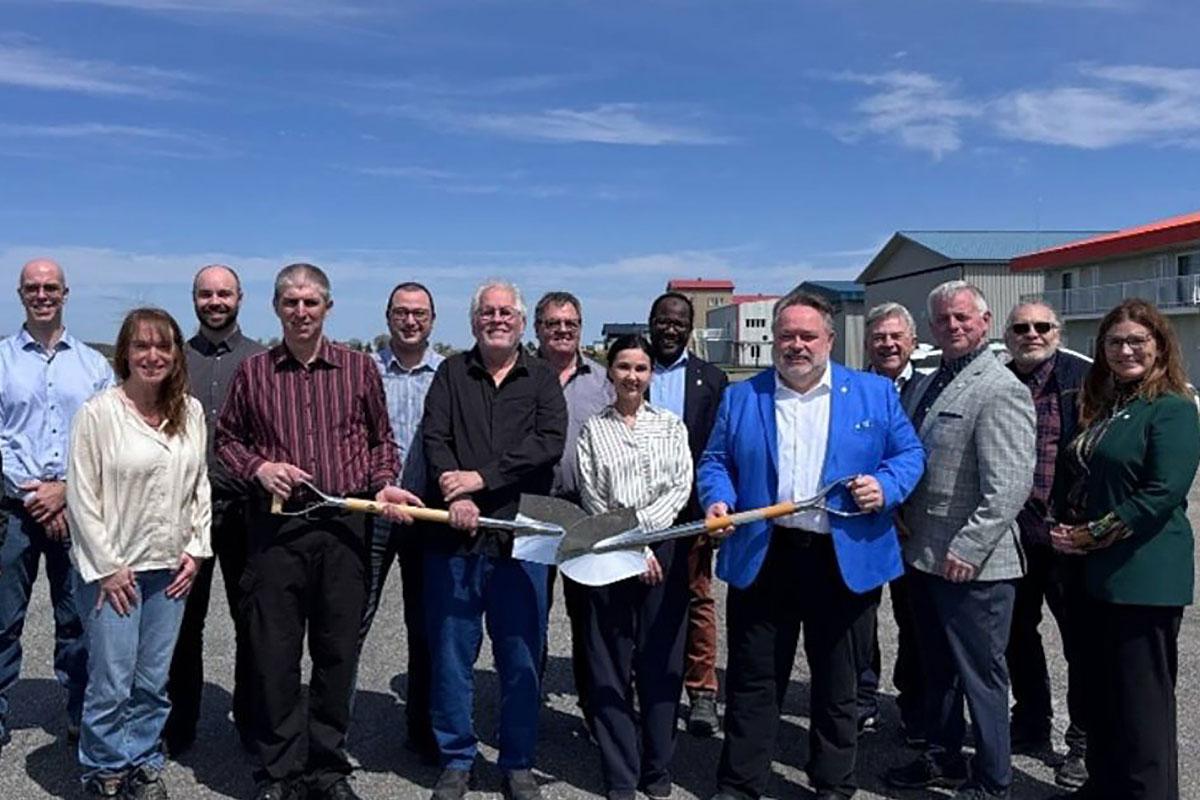 Lancement officiel des travaux à l’aéroport de Saint-Hyacinthe. Crédit : Ville de Saint-Hyacinthe