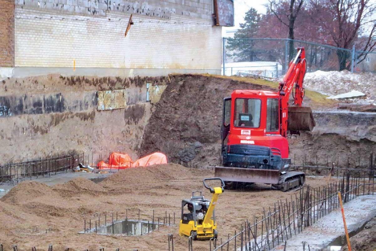 Chantier de l'aréna Chénier - Photo : Arrondissement d'Anjou