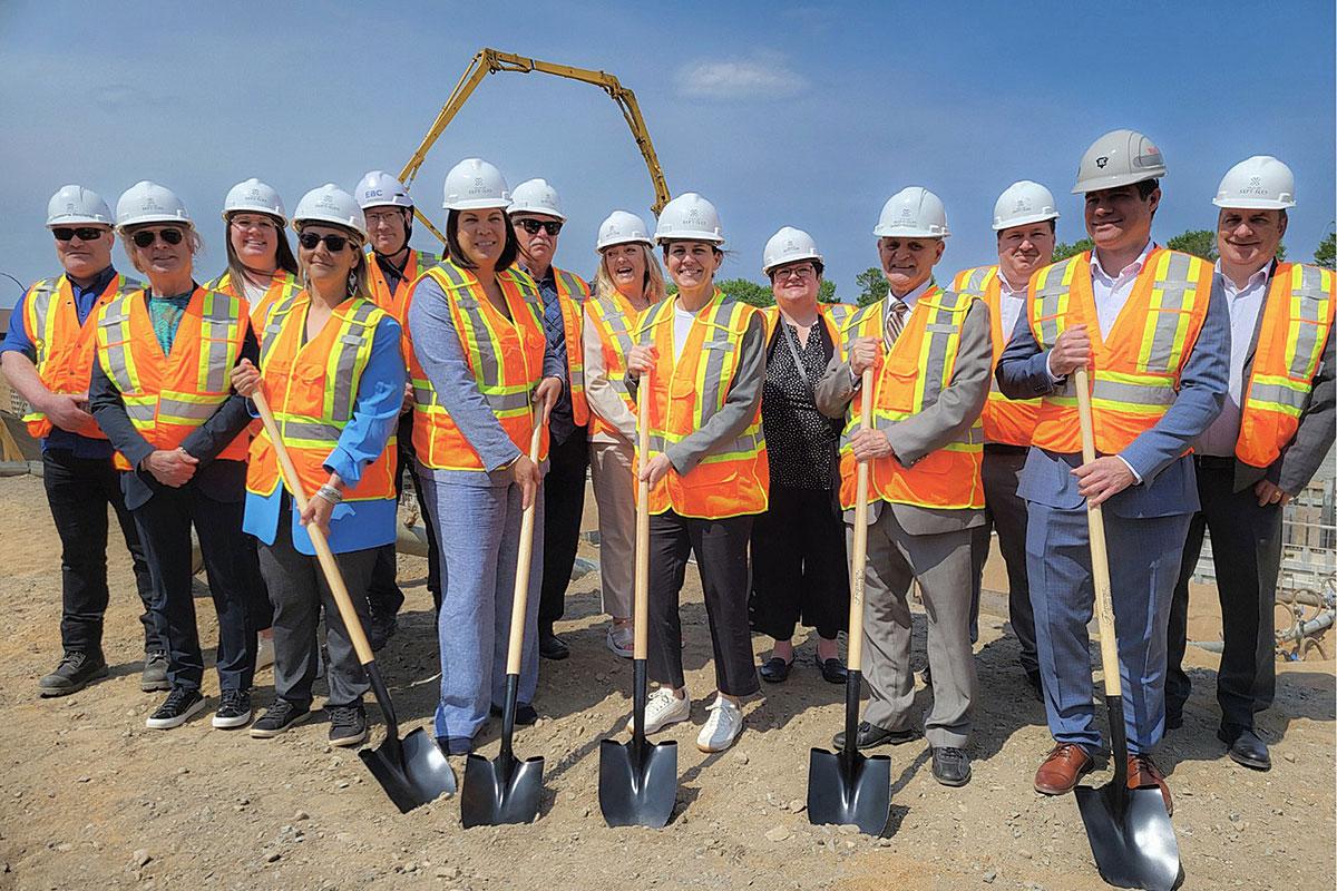 Début du chantier du nouvel aréna à Sept-Îles. Crédit : Ville de Sept-Îles