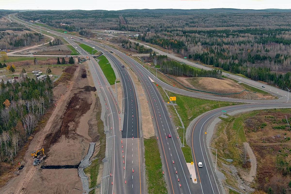 Le dernier tronçon de l’autoroute 85 en chantier dès cette année. Crédit : MTQ