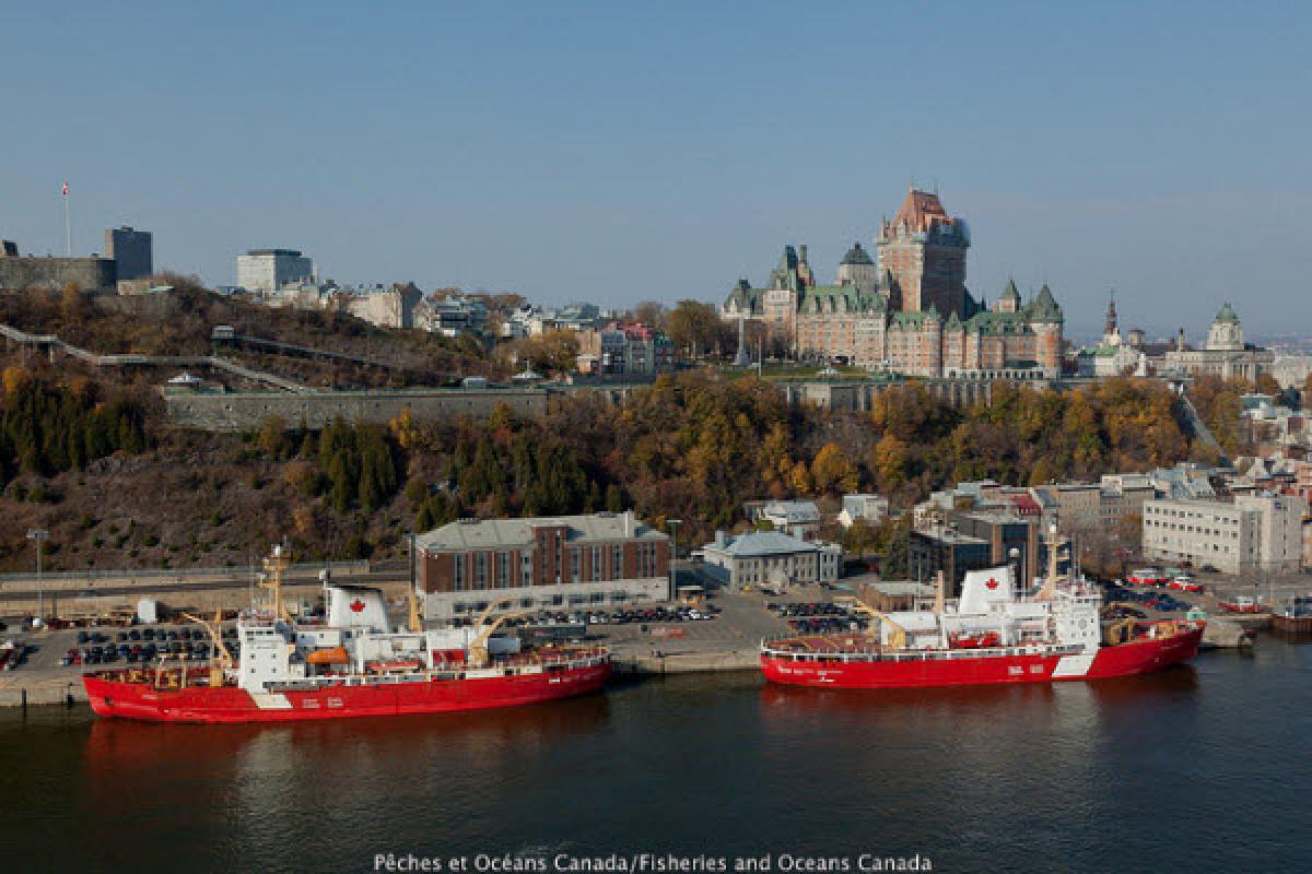 Reconstruction au quai de la Garde côtière canadienne à Québec