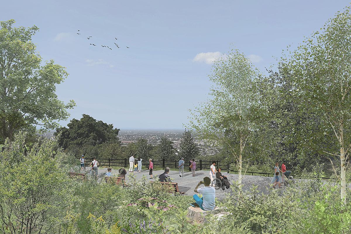 Un projet de réaménagement majeur du parc du Mont-Royal. Crédit : Ville de Montréal