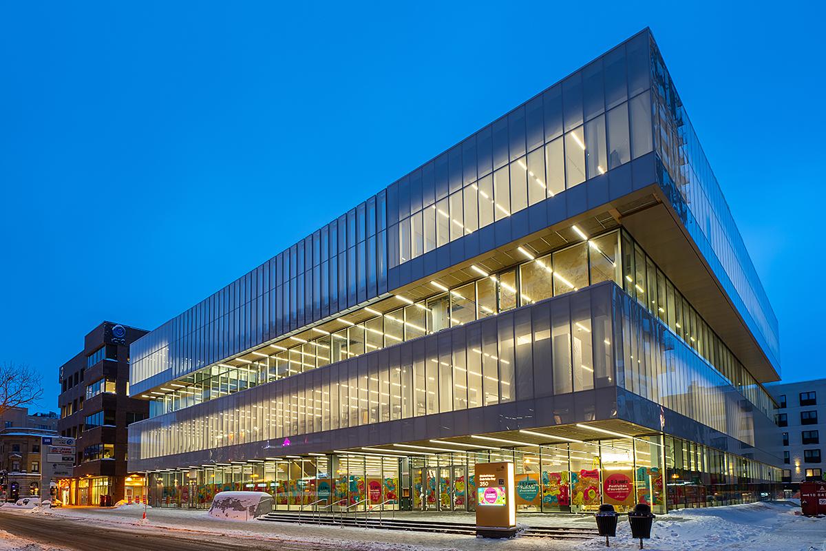 Métamorphose de la bibliothèque Gabrielle-Roy. Crédit : Ville de Québec