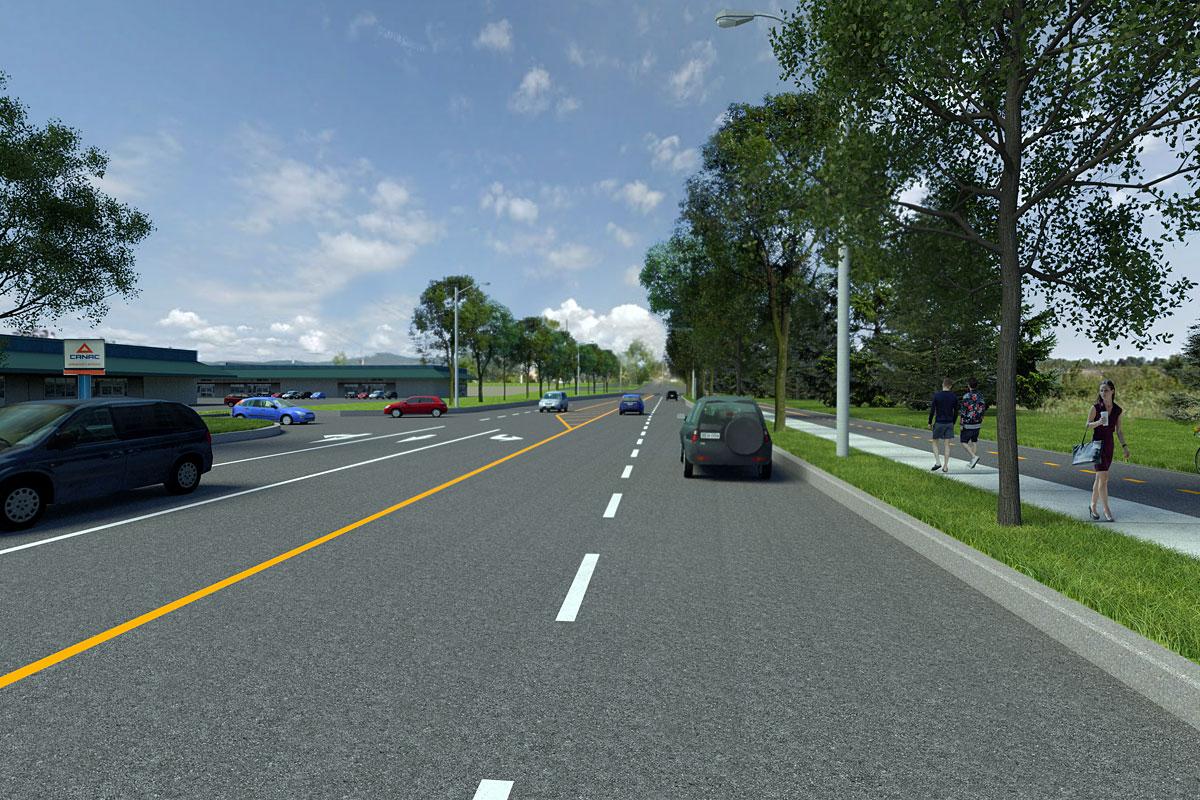 La Ville de Québec réaménagera le secteur du boulevard Raymond d’ici 2022. Crédit : Ville de Québec