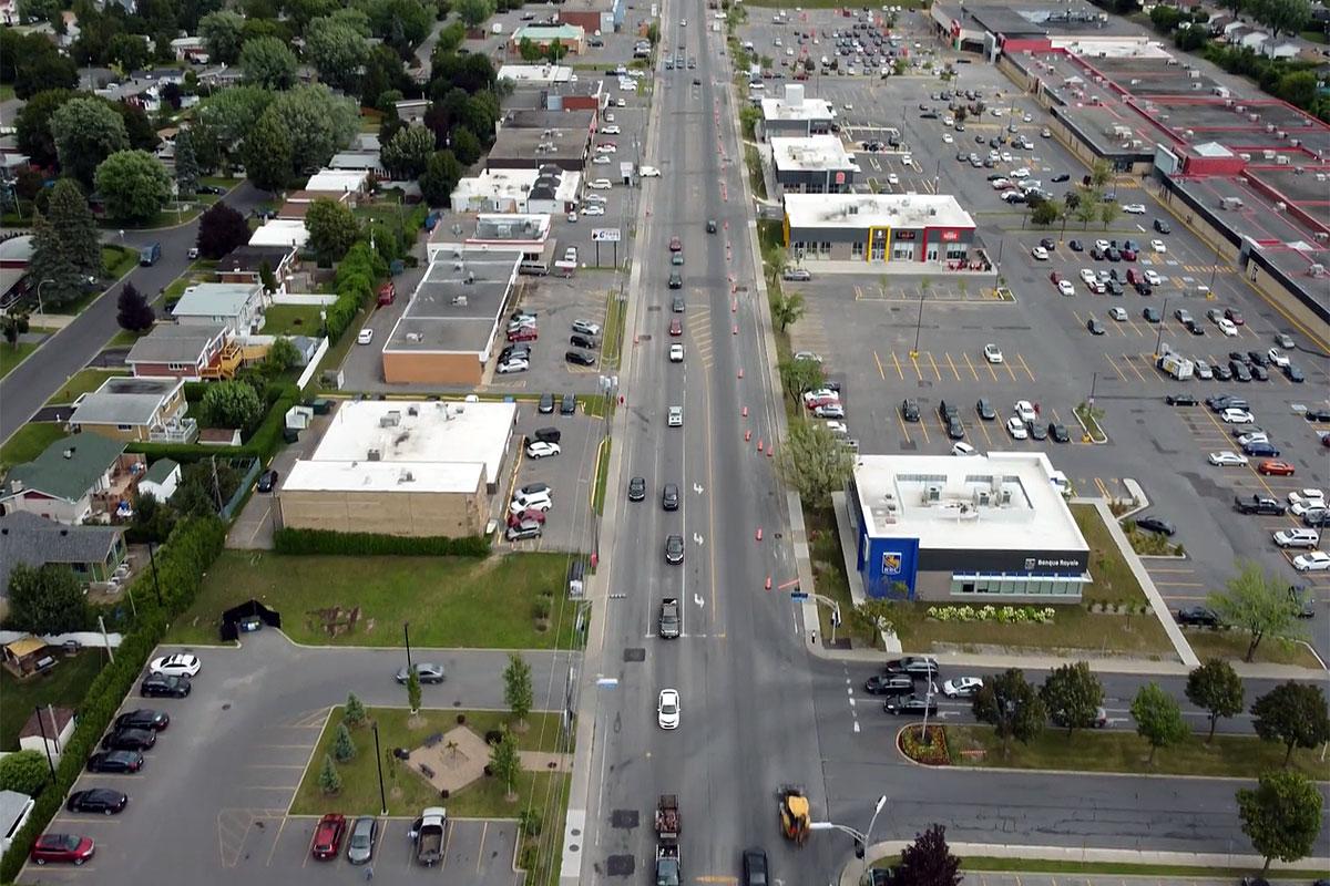 Châteauguay : la première phase des travaux de réfection du boulevard D’Anjou complétée. Crédit : Ville de Châteauguay