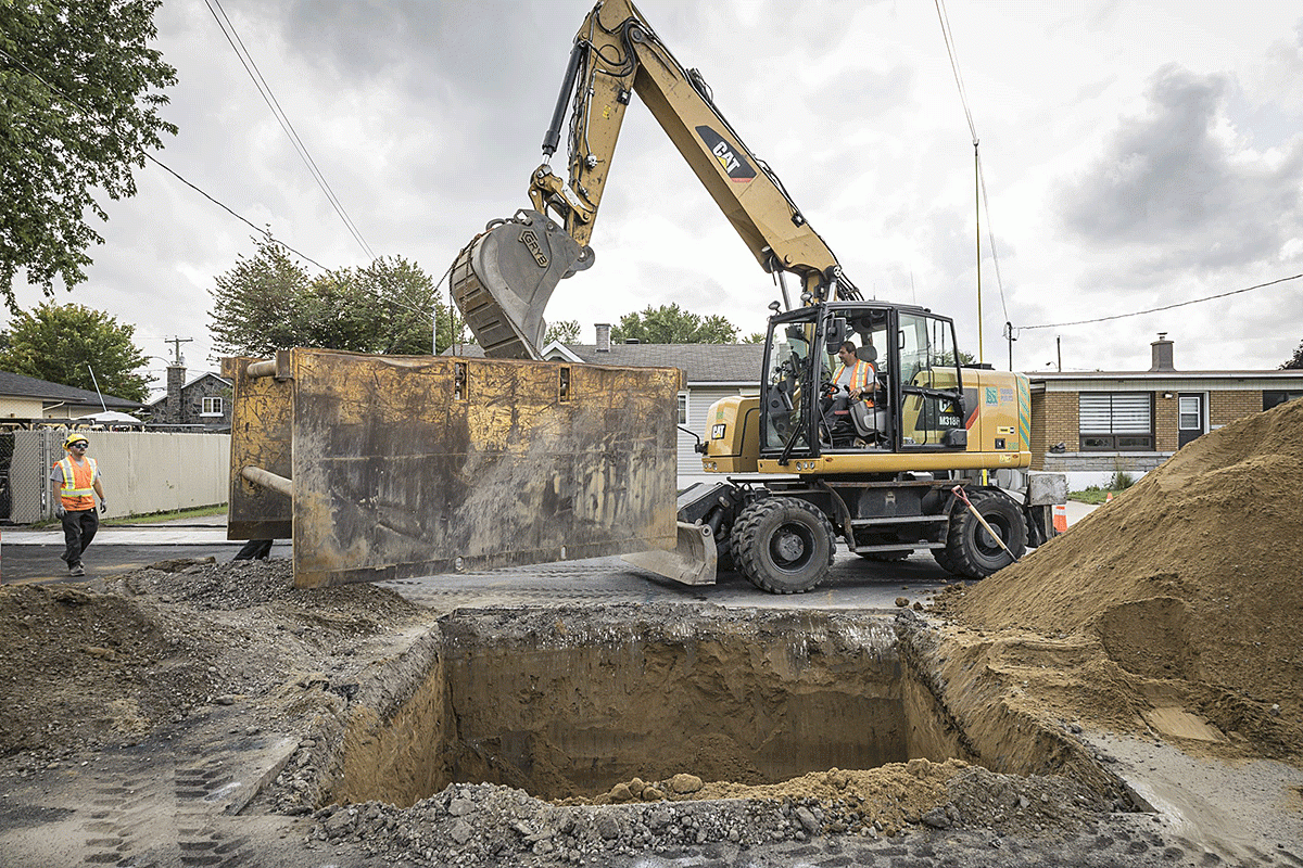 La réfection du boulevard du Saint-Maurice entre dans sa phase finale. Crédit : Ville de Trois-Rivières